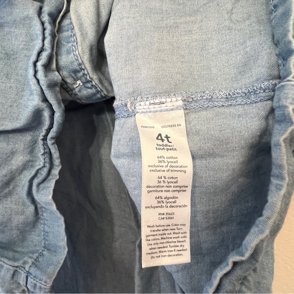 Carters Denim Button Front Dress - Picture 4 of 4